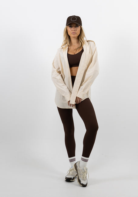 Oversized Shirt - Beige / S