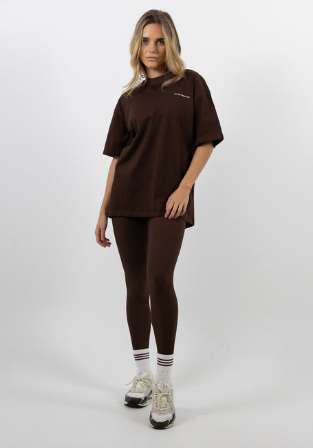 In My Pilates Era Tee - Chocolate / M